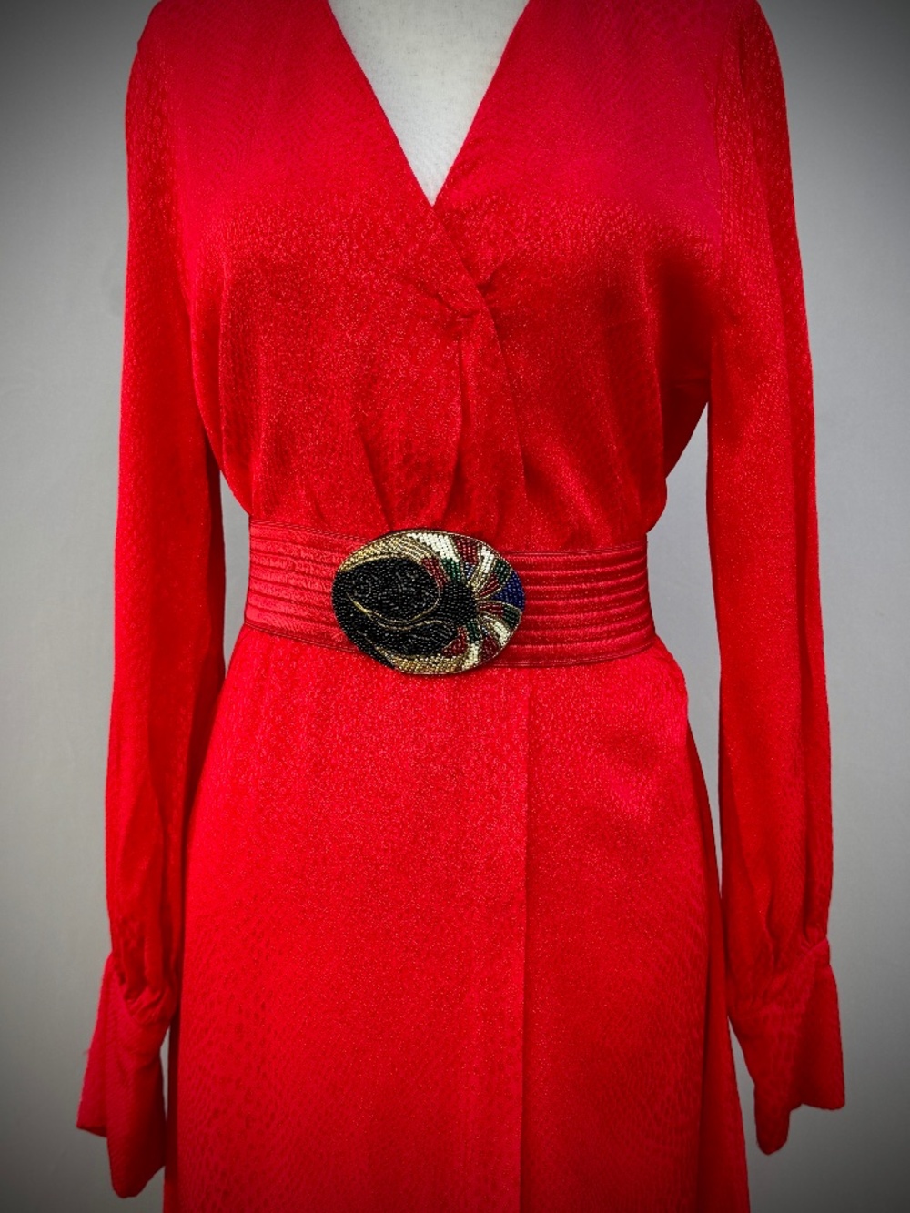 Red Slik Dress
